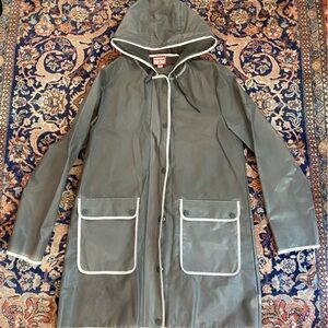 Women’s Gray Hooded Raincoat (Hunter for Target)